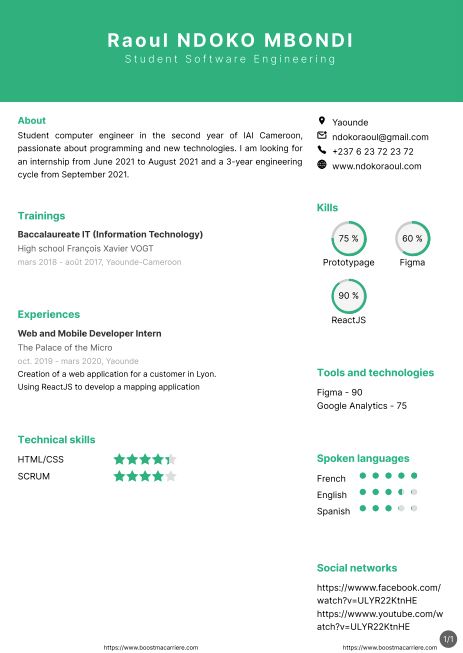 Resume created with template ResumeHeaderImageV2