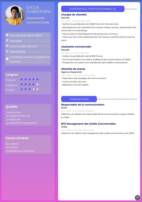 Resume created with template Resume3V2